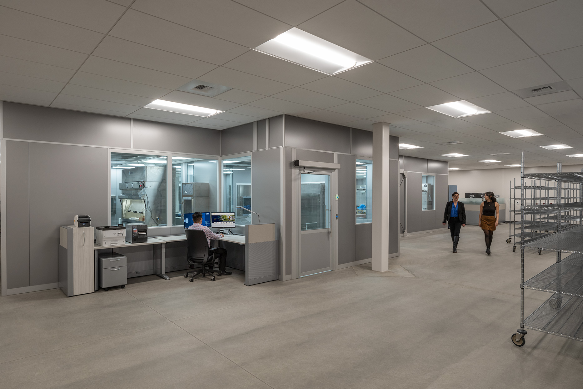 Interior of UCD Health Pharmacy Shared Services Center